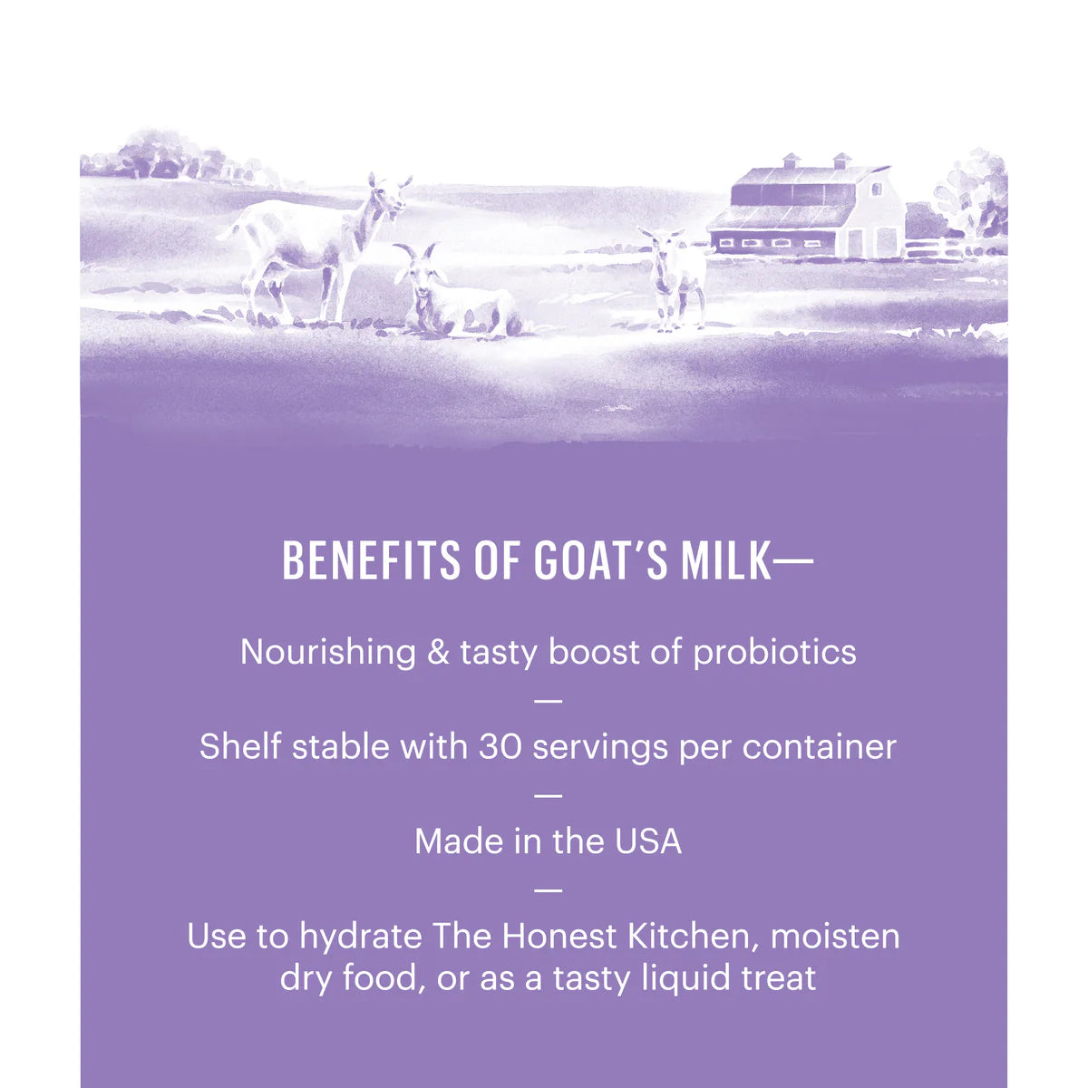 The Honest Kitchen - Instant Goat's Milk with Probiotics